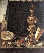 Pieter Claesz Still life with Great Golden Goblet Germany oil painting artist